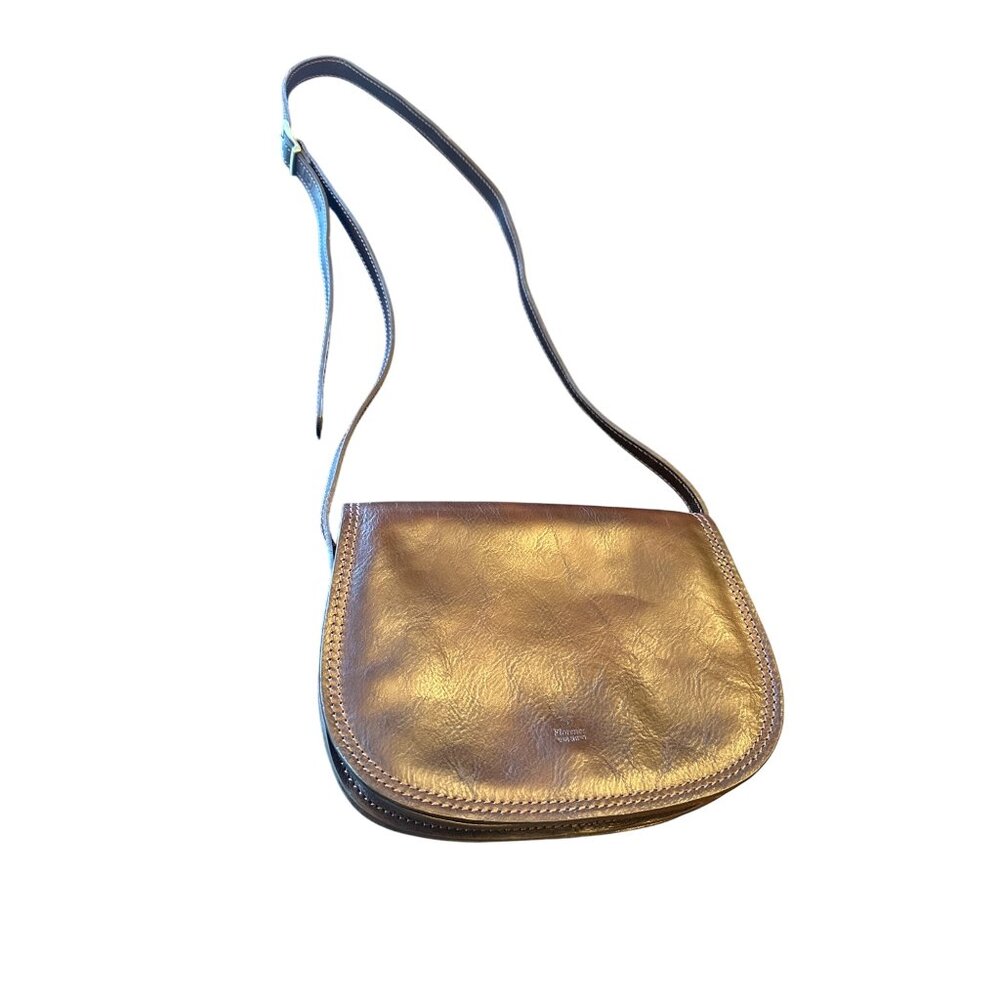 Genuine Leather Florence Crossbody Bag‎ Minnimalist Western Made in Italy